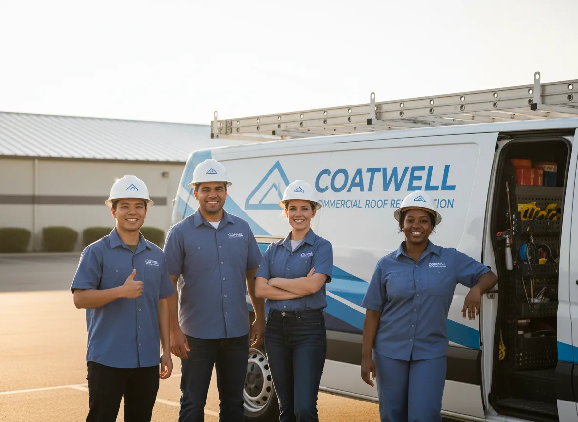 Commercial roof coating company in Edna, KS