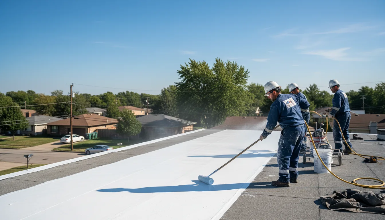 Commercial roof coating in Edna, KS near me